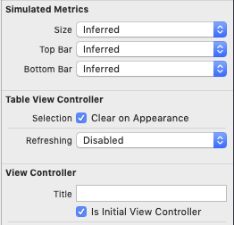 Is initial view controller